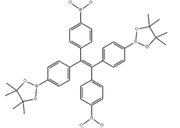 structure of 1,1,2,2-Tetrakis(4-(4,4,5,5-tetramethyl-1,3,2-dioxaborolan-2-yl)phenyl)ethene CAS 1660996-72-4