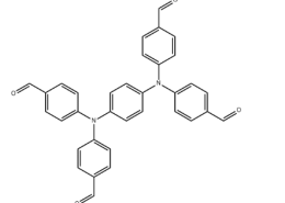 structure of 4,4',4'',4'''-(1,4-Phenylenebis(azanetriyl))tetrabenzaldehydeCAS854938-59-3