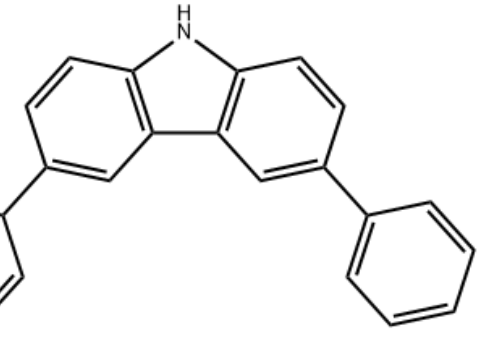 Structure of 3,6-Diphenyl-9H-carbazole CAS 56525-79-2