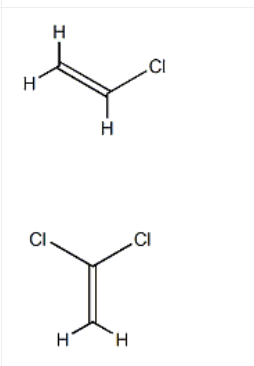 Structure of vinyl chloride-co-vinylidene chloride CAS