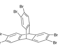 structure of 2,3,6,7,12,13-Hexabromotriptycene CAS 55805-81-7
