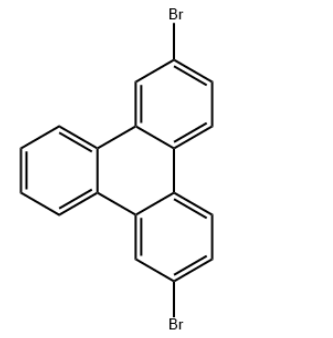 structure of 2,7-Dibromotriphenylene CAS 888041-37-0