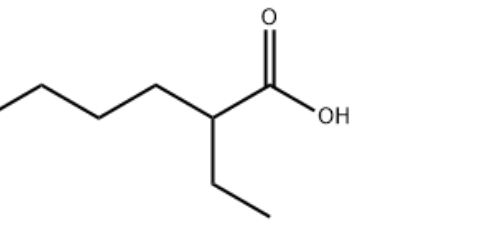 structure of 2-ethylhexanoic acid CAS 149-57-5