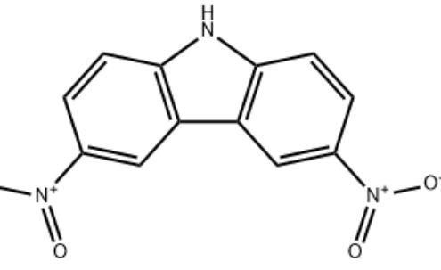 structure of 3,6-Dinitro-9H-carbazole CAS 3244-54-0
