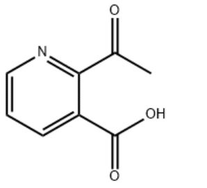 Structure of 2-ACETONICOTINIC ACID CAS 89942-59-6