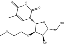 Structure of 2'-O-MOE-5-Me-rU CAS 163759-49-7