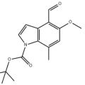 Structure of 5-Methoxy-7-Methyl-t-boc-1H-indole-4-carbaldehyde CAS 1481631-51-9