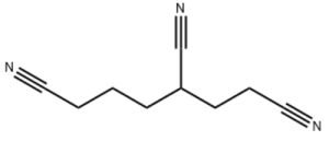 structure of 1,3,6-Hexanetricarbonitrile CAS 1772-25-4