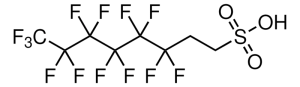 Structure of 1H,1H,2H,2H-Perfluorooctanesulfonic acid CAS 27619-97-2