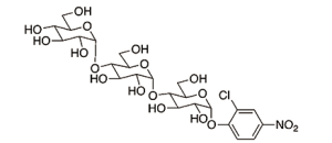 Structure of 2-Chloro-4-nitrophenyl maltotrioside CAS 118291-90-0