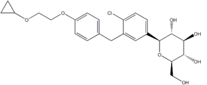 Structure of bexagliflozin CAS 1118567-05-7