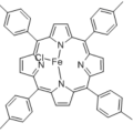 Structure of 5,10,15,20-tetrakis(4-methylphenyl)porphyrinatoiron(III) chloride CAS 19496-18-5