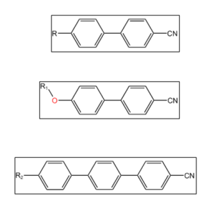 Structure of Liquid crystal mixture E7 ChemWhat Code 921522