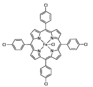 Structure of meso-Tetrakis(4-chlorophenyl)porphyrin-Fe(III)chloride CAS 36965-70-5