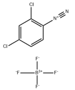 Structure of 2,4-Dichlorobenzenediazonium tetrafluoroborate CAS 21872-70-8