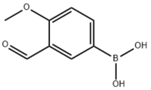 Structure of 3-Formyl-4-methoxyphenyl boronic acid CAS 121124-97-8