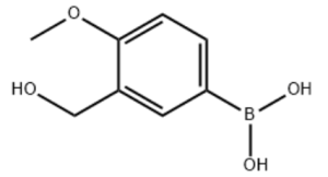 Structure of 3-(Hydroxymethyl)-4-methoxyphenyl)boronic acid CAS 908142-03-0