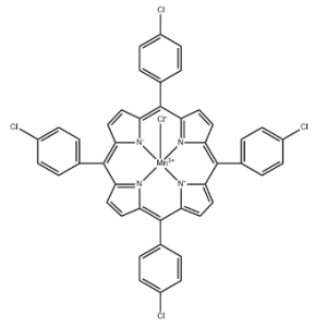 Structure of meso-Tetrakis(4-chlorophenyl)porphyrin-Mn(III)chloride CAS 62613-31-4
