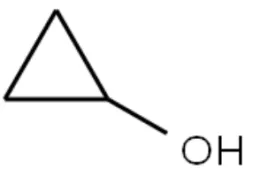 Structure of Cyclopropanol CAS 16545-68-9