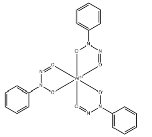 Structure of N-Nitroso-N-phenylhydroxylamine aluminum salt CAS 15305-07-4