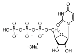 Structure of UTP-Na3 Uridine 5'-triphosphate trisodium salt CAS 19817-92-6
