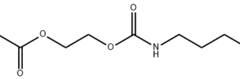 Structure of 2-[[(butylamino)carbonyl]oxy]ethyl acrylate CAS 63225-53-6
