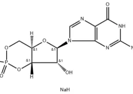 Structure of Guanosine3',5'-cyclicmonophosphatesodiumsalt CAS 40732-48-7