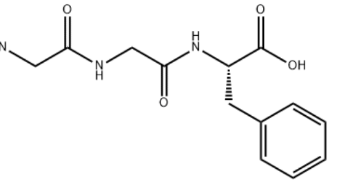 Structure of H-Gly-Gly-Phe-OH CAS 6234-26-0