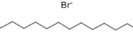 Structure of Hexadecyl trimethyl ammonium bromide CAS 57-09-0