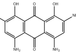 Structure of 9,10-Anthracenedione, 2,4,5,7-tetraamino-1,8-dihydroxy- CAS 2716984-43-7