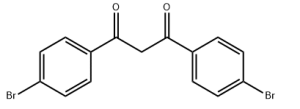 Structure of 1,3-bis(4-bromophenyl)propane-1,3-dione CAS 33170-68-2