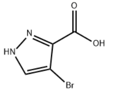 Structure of 4-BROMO-1H-PYRAZOLE-3-CARBOXYLIC ACID CAS 13745-17-0
