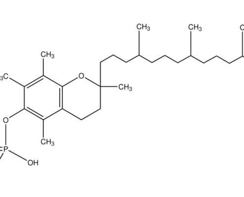 Structure of +--ALPHA-TOCOPHEROL PHOSPHATE DISODIUM SALT CAS 60934-46-5