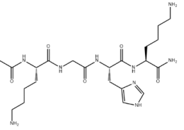 Structure of Acetyl tetrapeptide-3 CAS 827306-88-7
