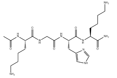 Structure of Acetyl tetrapeptide-3 CAS 827306-88-7