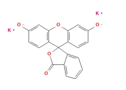 Structure of Fluorescein potassium salt CAS 6417-85-2