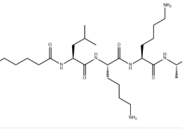 Structure of Myristoyl Hexapeptide-16 CAS 959610-54-9