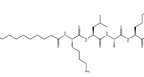 Structure of Myristoyl Pentapeptide-17 CAS 959610-30-1