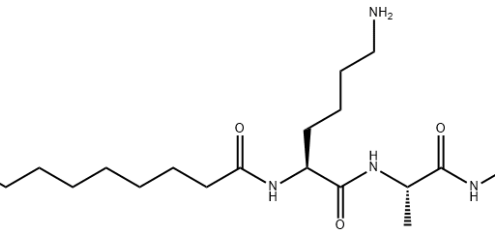 Structure of N2-(1-Oxotetradecyl)-L-lysyl-L-alanyl-L-lysyl-L-alaninamide CAS 959610-24-3
