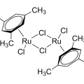 Structure of Ruthenium(II) chloride mesitylene dimer CAS 52462-31-4