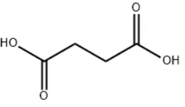 Structure of Succinic acid CAS 110-15-6