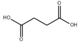 Structure of Succinic acid CAS 110-15-6