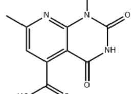 Structure of 1,7-Dimethyl- 2,4-dioxo-1,2,3,4-tetrahydro-pyrido[2,3-d]pyrimidine-5-carboxylic acid CAS 110181-69-6