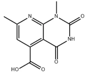 Structure of 1,7-Dimethyl- 2,4-dioxo-1,2,3,4-tetrahydro-pyrido[2,3-d]pyrimidine-5-carboxylic acid CAS 110181-69-6