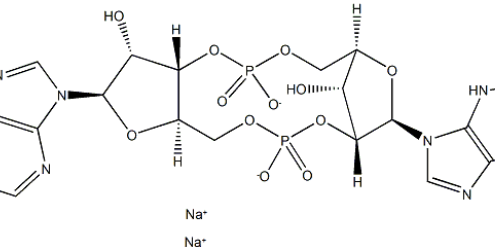 Structure of 2'3'-cGAMP sodium salt CAS 1441190-66-4