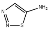 Structure of 5-Amino-1,2,3-thiadiazole CAS 4100-41-8
