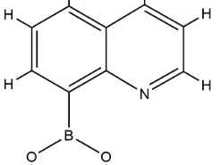 Structure of 8-Quinolineboronic acid CAS 86-58-8