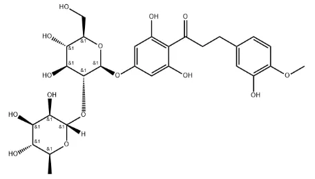 Structure of Neohesperidindihydrochalcone CAS 20702-77-6