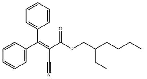 Structure of Octocrilene CAS 6197-30-4