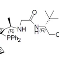 Structure of Ferrocene, 1-(diphenylphosphino)-2-[(1R)-1-[[2-[[(1R)-1-(hydroxymethyl)-2,2-dimethylpropyl]amino]-2-oxoethyl]amino]ethyl]-, (1R)- CAS 2922459-71-8